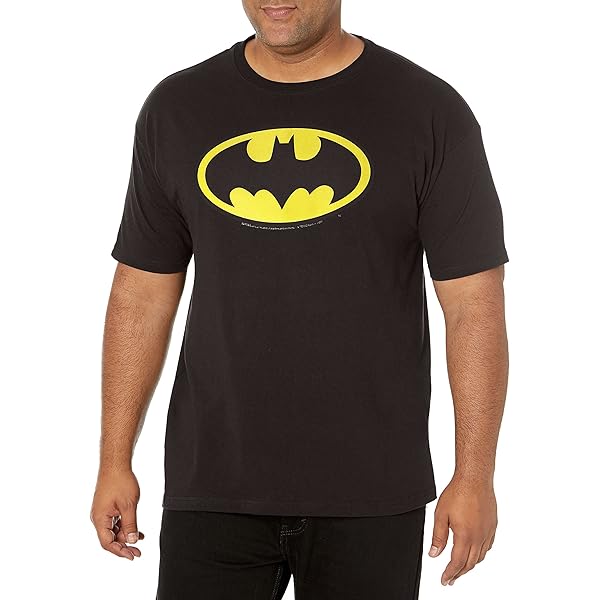 DC Comics Batman Knight Wing - T-Shirt Uomo Con Stampo USA, Manica Corta