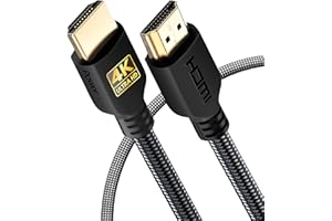 PowerBear Cavo HDMI 4K 1 m | Alta velocità, nylon intrecciato e connettori dorati, 4K a 60 Hz, Ultra HD, 2K, 1080P, ARC e CL3 | per laptop, monitor, PS5, PS4, Xbox One, Fire TV e altro ancora