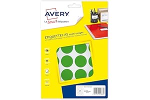 Avery 240 tabletek – Ø 30 mm – deska A5 – zielona (pet30 V)