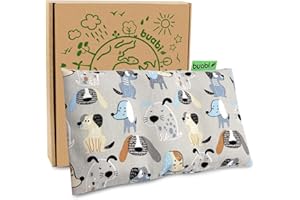 BUABI Saco térmico semillas para microondas (30x15cm). Aroma suave a Lavanda. Saquito con funda lavable extraíble. Cojín para dolor cervical lumbar cuello espalda menstrual colicos (Perros)