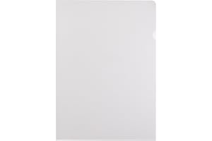 ‎KRANHOLDT Sichthüllen Aktenhüllen A4 / 100 Stück/extra stark 120 my transparent farblos genarbt, farbig - (Transparent)