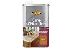 LIBÉRON LIBERON Cire d'abeille bois liquide, Chêne doré, 0,5L