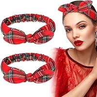 Cherry-on-Top Draht-Haarband Tartan Rot – Ca. 75 Cm, Flexibler Draht, Retro Rockabilly Style, Für Festen Halt