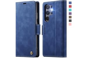 XYGLOW Handyhülle für Samsung Galaxy S25 Ultra 5G Hülle Klappbar Premium PU Lederhülle Klapphülle【RFID Schutz】 Kartenfach Standfunktion Schutzhülle für Samsung S25 Ultra Flip Case Tasche Cover,Blau