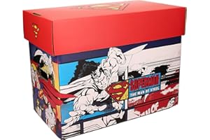 Sd Toys - Superman, Caja con Tapa para Cómics, Rojo, 22 x 30 x 41 cm