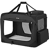 FEANDREA Dog Box, Dog Bag, Foldable, 81 x 58 x 58 cm, Black