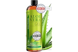 SEVEN MINERALS Aloe Vera Gel 99% Bio, 355 ml - ÖKO-TEST Sehr Gut - 100% Natürlich, Rein & Ohne Duftstoffe (Alkoholfrei, Kein Parfüm/WC-Duft) - Einzigartige Vegane Formel OHNE XANTHAN - aus ECHTEM SAFT, NICHT PULVER.