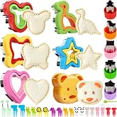 Sandwich Cookie Cutter 33 Pieces, Cookie Molds Stainless Steel (Grandi), Vegetable Fruit Sandwich Cutter and Sealer for Kids,