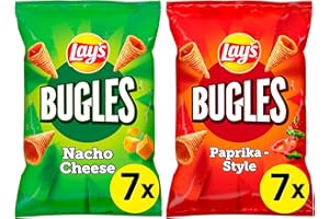 LAY´S BUGLES Lay's Bugles Mix Case Paprika & Nacho Cheese 14 x 75G