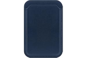 FIDWALL Magsafe Wallet Leder für iPhone 16/15/14/13/12 Pro/Max/Plus/Mini,RFID-Kartenhalter mit Mag-Safe-Magnet(Baltisch Blau)
