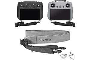 FPVTOSKY dji smycz do kontrolera Mini 4, pasek na szyję, miękka skóra, kompatybilny z Mini 3, Mavic 3, Air 3S