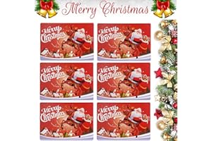 BESTonZON 6PCS Cute Christmas Placemats Christmas Party Table Mats Decoration, Heat Resistant/Waterproof/Washable/Non Slip PVC Table Place Mats, Xmas Placemat for Dining Table Decoration(44x30cm)