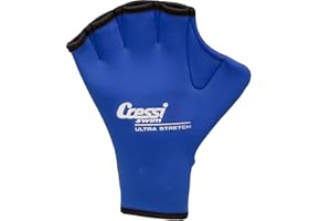 Cressi Swim Gloves, Guanti Palmati in Neoprene per Il Nuoto e l'Allenamento Unisex Adulto