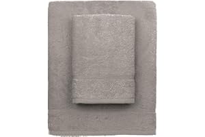zer0bed, Asciugamani Bagno Corda, Set 2 Asciugamani Bagno, Asciugamano Viso, Asciugamano Bidet, Tinta Unita, Corda, 100% cotone, Set 2 pezzi