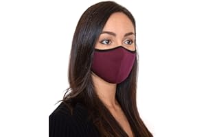 Relaxsan UNIMA [Bordeaux] – Bande bouche nez très léger filé Dryarn et argent X-Static lavable et réutilisable