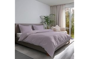 GIOVANNI DOLCINOTTI MADE IN ITALY Giovanni Dolcinotti | Parure Copripiumino Matrimoniale 250x240 cm, Microfibra, Silver Pink, Modello Detroit - Sacco Copripiumino Matrimoniale + 2 Federe 50x80 cm
