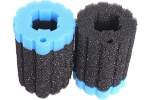 INGVIEE Compatible Éponge de Rechange pour Oase BioPress 4000/5000 (4X Noir Gros, 2X Bleu Fin)