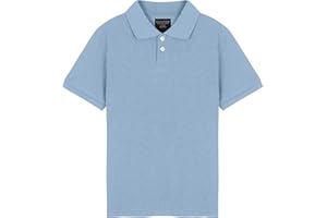 Style Lockers® Girls Kids Plain Polo Shirts - Children Classic Summer Short Sleeve T-Shirts PE School Uniform Top Age 5-13 Years