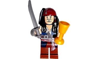 LEGO® Pirates of the Caribbean™ minifigur Jack Sparrow med sabel och gyllene kupa