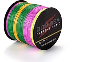 Dorisea Extreme Braid 100% Pe 1000 m/1093 yardas trenzado línea de pesca de 6 a 500 libras de prueba de alambre de pesca cuerda de pesca resistente a la abrasión increíble superline