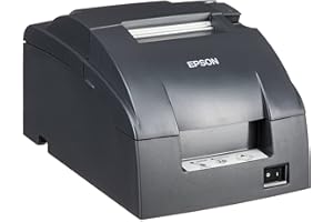 Epson TM-U220B Dot Matrix Compact POS Impact Receipt and Kitchen Label Printer - DK Port and Ethernet Connectivity - Druckgeschwindigkeiten bis zu 6,0 lps, 4 Zeilen pro Sekunde, Auto-Cutter, MPOS