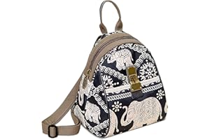 DEEVORCA Moda Zaino Donna Quotidiano Casuale Borse A Tracolla Antifurto Borsa Da Petto Shopping Viaggi Lavoro Borsa A Spalla Piccolo Nylon Zaini Stampato Messenger Borsa A Spalla Blu B