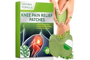 JIAONAYIYI Keen Pain Relief Patch, 45Pcs Knee Heat Patch, Wormwood Knee Pain Relief Patches, Fast Relieves Muscle Soreness in Knee, Neck,Shoulder (45)