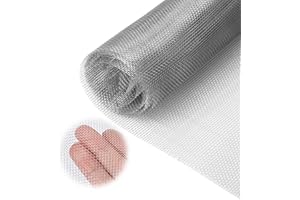 GOODENGFULL Mäusegitter Gitter Wühlmausgitter Lochblech Insektengitter Fenster Drahtgitter Feinmaschig Fliegengitter Edelstahl Lochblech Edelstahl Insektenschutzgitter Metallgitter 30 ×120 Cm für Lüftungs Garten