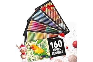 Zenacolor - 160 Lapices de Colores para Adultos y Niños - Set de Lapices de Colores Profesionales para Dibujar, Bosquejar y Colorear