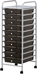 VonHaus Aufbewahrungs-Trolley Rollcontainer Rollwagen