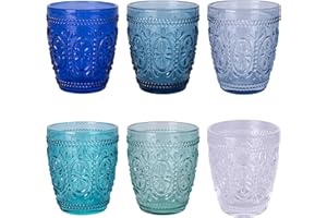 INUSPACE Villa d'Este Home Tivoli 1996 Imperial Ocean - Juego de 6 vasos de agua (300 ml)