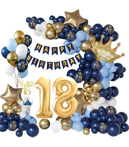 18th Birthday Decorations For Him Her, Black Glitter 18 Banner - View #2