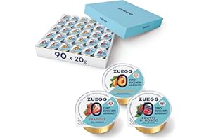 Zuegg Confettura Extra Zero Zuccheri Aggiunti Monodose, Gusti Albicocca, Fragola, Frutti di Bosco - 90 Monoporzioni da 20g (30 pz per Gusto) Ideale per B&B, Hotel, Buffet, Business (90 Porzioni x 20g)