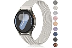 Vancle Pasek do zegarka Samsung Galaxy Watch 7 40 mm, 44 mm, dla kobiet i mężczyzn, metalowa siatka ze stali nierdzewnej, pasek zapasowy 20 mm, do zegarka Samsung Galaxy Watch FE 40 mm