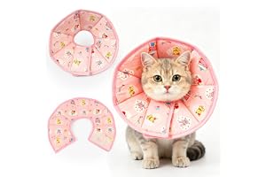 Lemgyiamz Kattkrage, Anti-Slickande Kattkrage, Mjuk Bekväm Krage I Polyester, Rosa Storlek S (24,5 x 28,8 cm), För Återhämtni