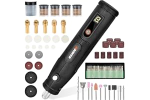 Vothen Cordless Rotary Tool with 272 Accessories - 4V Power Rotary Tool Kit - Portable Grinder 5 Speed 4500-15000 RPM Rotary Tool for DIY Engraving Polishing