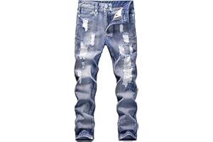 SEAUR Boy's Jeans Kids Denim Pants Boy Skinny Jeans Casual Slim Fit Trouser Age 8-16 Years