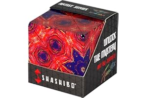 Shashibo Cube Transformable – Cube Antistress breveté et primé avec 36 aimants rares sur Le thème de la Terre – Peut Prendre Plus de 70 Formes (Artist Series - Fire Goddess)