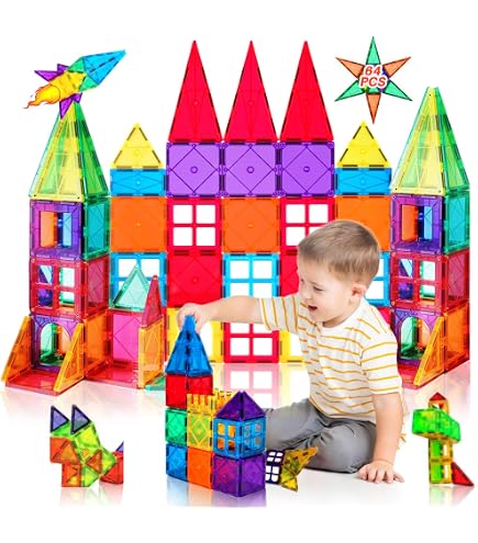 Jvchengxi Blocs de Construction Magnétiques pour Enfants, 75 Pièces Briques Magnétiques Jouets éducatifs STEM Jeux D'apprentissage de Construction Cadeau Créatif pour Filles et Garçons 3-12 Ans Jvchengxi Blocs de Construction Magnétiques pour Enfants, 75 Pièces Briques Magnétiques Jouets éducatifs STEM Jeux D'apprentissage de Construction Cadeau Créatif pour Filles et Garçons 3-12 Ans