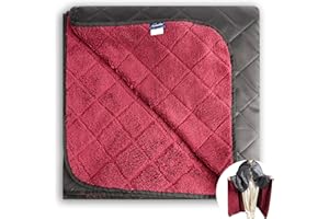 ACUSHLA Waterproof Fleece Blanket, Camping Blanket for Cold Weather, Outdoor, Beach, Picnic, Stadium, Football, Car, Insulated, Windproof, Sandproof and Machine Washable, 145 x 200 cm (Red)