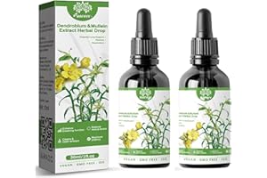 2pc MAFHVV Clearbreath Dendrobium & Mullein Extract Powerful Lung Support & Cleanse & Respiratory,Clearbreath Dendrobium & Mullein Extract Herbal Drops