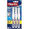 Bic Tipp-Ex 'Shake'n Squeeze', Correction Pens, Opaque Correction Fluid, 8 ml, Pack of 3, White