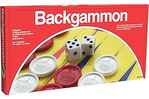 Pressman: Classic Backgammon Set | Traditional Board Games for Kids and Adults | For 2 Players Ages 7 Plus