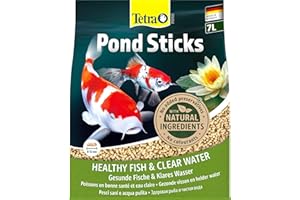 Tetra Pond Sticks, Alimento para peces de estanque, para peces sanos y agua clara en el estanque del jardín, bolsa de 7 L