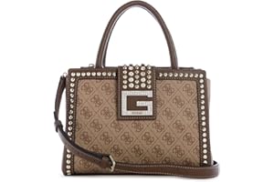GUESS Damen Satchel Logo Bling Society Umhängetasche