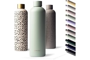 MAMEIDO Botella termica 750 ml, Botella agua acero inoxidable antigoteo, Botella agua termica sin BPA, Botella termo para bebidas frías y calientes (Desert Sage)
