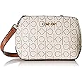 Calvin Klein Women's Lucy Triple Compartment Crossbody, One Size