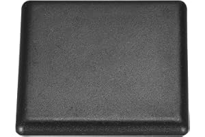 sourcing map Estándar Plástico Cuadrado Aluminio Extrusión Extremo Tapa Negro 45x45mm 10uds