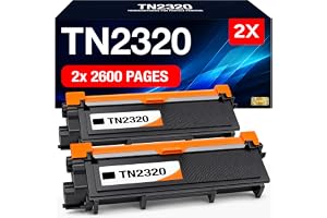Supply Guy TN2320 Toner för Brother MFC-L2700DW HL-L2340DW | MFC-L2700DN DCP-L2520DW MFC-L2720DW DCP-L2560DW HL-L2360DN HL-L2365DW ersätter Brother TN-2320 TN-2310 (2 toner)