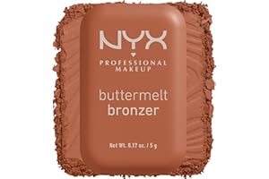 NYX Professional Makeup Buttermelt Bronzer, Polvo Bronceador con Fórmula Vegana de 12H de Duración, Resistente a Transferencias, con Manteca de Mango, Karité y Almendra, Butta Ballin